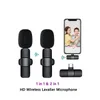 Gravação sem fio Lapela Lavalier Microfone Plug and Play Clip Wireless Mic para Android Tipo C Live Broadcast Game Phone