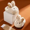 Slipper Childrens Cotton Slippers Plush Thickened Cute Rabbit Boys Girls Baby Home Shoes Kids Household 231127