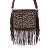 Evening Bags Whole Brown Cow Women's Vegan Leather Hobo Fringe Crossbody Tassel Purse Lady Vintage Small Handbag Cute For172z282j