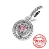 925 Charme kralen accessoires passen Pandora Charms Sieraden Sparkling Bulb Pacifier Balloon Angel Wings Dange