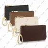 Topp Mens Womens Key Wallet Pouch Pochette CLES Designer Väskor Läder Ring Kreditkort Holder Mynt Purse Mini Purse M62650201Y