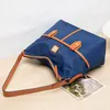 Duffel Bags Retro de grande capacidade para mulheres bolsas de nylon de bolso múltiplo e bolsa de ombro feminino de cor de cor de bolsa de bolso sólido