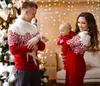 Women's Sweaters Christmas Family Look Winter Dad Kids Turtleneck Full Sleeve Sweater Mom Knit Dress Soft Warm Thicken Jumpers Knitwear 231127