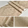 Wallpapers 9.5m Luxury 3D Embossed Damask Non-Woven Wallpaper Roll European Bedroom Living Room Tv Background Gold Home Decor