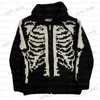 Men's Sweaters Winter men skulls oversized sweater punk hip hop pull homme women over size pullover warm knitted sweaters korean clothes Y2K T231127