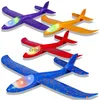 Novel Games Ijo LED Light Airplane Toys17.5 Stor kastskumplan2 Flyglägen Gliderplaneoutdoor Flying Toys For KidsFlying G AME9X