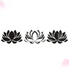 Wall Stickers Chic Lotus Sticker Creative Wallpaper Unique Decal Decorative For Living Room Home Bedroom