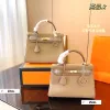 Sac de créateur de mode Sac à bandoulière à main Créateur de mode Cuir de vachette Rich Mei blanc avec longue ceinture épaule amovible grande capacité Coffret cadeau 27x11