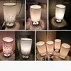 Lampes de table Europe bois tissu LED lumières décoration lampe salon apprentissage pour chambre maison déco lit de chevet