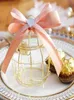 Mini metal gold vintage retro bird cage candy boxes baby shower favor gift box for guests party birthday Souvenir 2111082394282