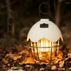 Draagbare lantaarns led camping lamp retro hangende tent waterdichte dimbare lichten 2000 mAh batterij noodlicht lantaarn voor buiten