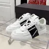 Valentino Low Top Leather VL7N Sneaker with Bands Designer Casual Shoes Women Men Rubber One Stud Shos White Black Mesh Sneakers Lace up Platform Sports Trainers