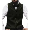 Gilets pour hommes, gilet décontracté, costume de mariage, simple boutonnage, robe formelle, hauts de fête, Vintage, sans manches, vestes d'affaires