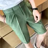 Męskie szorty Mężczyźni Summer Korean Fashion Business Casual Chino Office Spodnie fajne oddychające ubranie 29-36