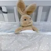 Animali di peluche morbidi da 40 cm per bambini con orecchio lungo, collo da coniglio, coniglio girevole, simpatico cartone animato, bambole di peluche, regalo di compleanno per bambini