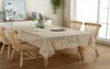 Virka ihålig bordduk hem dekorativ rektangel tyg spets beige sovrum soffbord för vardagsrum täcker tyg matta 2111038662701