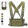 Охотничьи куртки, тактическая нагрудная сумка, жилет для уличной стрельбы, передняя сумка, кобура, военная регулируемая одежда