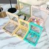 Jewelry Pouches Colorful 3D Floating Picture Frame Shadow Display Film Suspensiony Storage Transparent Box Bracelet Packaging