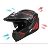 Motorcykelhjälmar Faseed 909 Full Face Dual Lens Flip Up Off Road Helmet for Rally Race and Protection