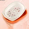 Plats 1 pc Marbing Ceramics Soap Dish