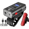 Luci per bici X-TIGER Faro da ciclismo Luce per bici impermeabile 1200 mAh Lampada per bicicletta a LED ricaricabile USB MTB Torcia anteriore per bici da strada P230427