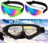 Skidglasögon Antifog Snow Glasses Candy Color Professional Windproof X400 UV Protection Skate Skiing 231127