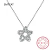 Pingentes real moissanite diamante hexagrama pingente colar para mulheres homens 925 prata esterlina estrela de david festa jóias finas presente