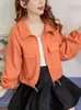 Jackets femininos Autumn Women Women Baseball Stand Collar Zipper Jacket Coat Korean Loose Solid Color Basic for