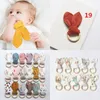 파티 호의 29 색 토끼 귀 Teether 패브릭 Crinkle 소재 샤워 선물 T9I002298와 나무 젖니 링