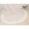 Voiles de mariée Real Pos Longue Cape de mariage en dentelle 3,5 mètres Boléro Blanc Ivoire Épaule pour robes de mariée