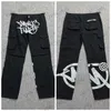 Erkekler Pantolon Avrupa ve Amerikan Sokağı Popüler Y2K Kargo Pantolonu Erkekler 2023 Yeni Harajuku Hip Hop gevşek düz pantolon unisex Casual Punk Pants T231127