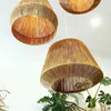 Pendant Lamps Japanese Retro Natural Rope Chandelier Modern Home Decoration Lights Bohemian Style Hanging