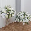 Flores decorativas 50cm de diâmetro artificial para decoração de casamento estrada principal flor bola arco arranjo janela mostrar decoração