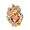 Accessoires de dessin animé Sailor Moon Broche Pins Émail Métal Badges Épinglette Broches Vestes Jeans Bijoux De Mode 7 Couleurs Drop Livrer Dhvup