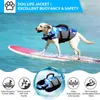 Dog Apparel Life Jacket Ripstop High Buoyancy Summer Pet Adjustable Safety Camouflage Swimsuit Reflective Clothes With Rescue Handle