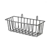 Storage Baskets Nordic Wrought Iron Hanging Basket Ornaments Po Wall Grid Panel Display Shelf Organizer Rack W3JE