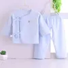 Ensembles de vêtements Nouveau-né bébé vêtements garçon fille infantile costume à manches longues coton hauts + pantalon 2 pièces ensemble sous-vêtements doux enfant en bas âge vêtements de nuit enfants R231127