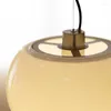 Pendellampor modern nordisk chic glaslampa över ö säng kök matbord droppkräm krämig vit skugga ljus fixtur e27 glödlampa