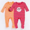 Ensembles de vêtements New Festivali Coton Bio Halloween Barboteuse avec Chapeau Bébé Combinaison À Manches Longues Ensemble Stripe Design Pyjama De Noël