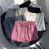 Roupas de ginástica verão shorts esportivos soltos alta cintura elástica feminina ioga ioga larga perna casual home pijamas praia