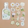 Gift Wrap 35 Sheet Of Transparent Floral Stickers For Plants In Bottles PET Sticker Pack DIY Scrapbook Diary Aesthetic