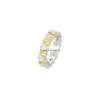 Pierścienie klastra Pierścień biżuterii Pierścień mody diamenty kolorfy cyrkon żeńskie samice spersonalizowane prezent dostawa dhkmt