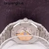 Audemar Pigue Uhr AP Diamantuhren Luxus Schweizer Automatik Abbey Royal Oak 41 mm Herrenstahl Iced Out 25 Karat 15400st RJ