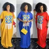 Vestidos de talla grande africanos para mujer Moda musulmana Abaya Dashiki Maxi vestido manga de murciélago señoras ropa tradicional Hada