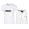 Marka spor moda tasarımcısı erkek Eşofman T-shirt pantolon mayo takım elbise Spor giyim erkek şort yaz gömlek rahat Üst Yelek