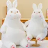 Bambole di peluche Coniglio pigro Simpatico peluche Kawaii Cuscino per dormire Panno Decorazione per la casa Bambini Regalo di compleanno per bambini 230427