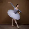 Stadiumkleding Ballet Star Federation Beroemd oefenpak Kant geborduurde parel Danssport-jumpsuit met lange mouwen