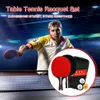 Masa tenis raquets masa tenis raket 2 raket 3 top ping pong raket profesyonel masa tenis kürekler yeni başlayanlar için çanta ile eğitim oyunu 231127