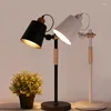 Table Lamps Nordic Reading Desk Lamp Study Eye Protection Light Wooden LED Living Room Bedroom Bedside Lights