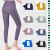 Actieve broek Sportkleding Lycra stof Effen kleur Dames yogabroek Hoge taille Sport Gymkleding Legging Elastisch Fitness Dame Buitensportbroek Legging